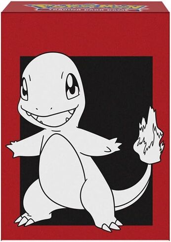 Ultra Pro - Charmander Full View Deck Box® for Pokémon | TCG storage Full View self-locking lid holds 75 cards double-sleeve compatible deck divider trading card organizer in Saudi Arabia
