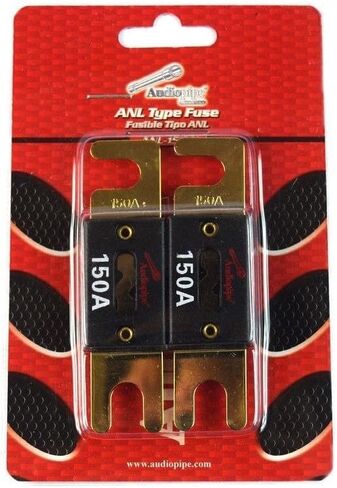 Audiopipe 2 PCS 150 أمبير ANL الصمامات الذهب مطلي باك باك صوت ستيريو in Saudi Arabia