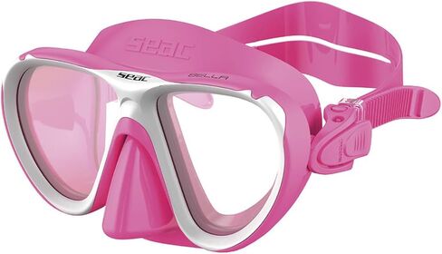 Seac Bella Kids & Masse Snorkeling Mask-عدسة مزدوجة ، سيليكون ناعم ، زجاج مقاوم ، إطار مقاوم للصدمات ، تصميم إيطالي in Saudi Arabia