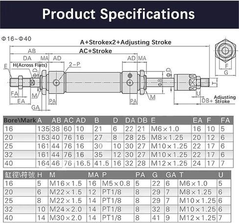 1PCS MAJ16 Series السكتة الدماغية القابلة للتعديل من الفولاذ المقاوم للصدأ المصغرة مكبس الأسطوانة الهوائية المدمج في الحلقة المغناطيسية 16 مم (maj16x150-50-S) in Kuwait