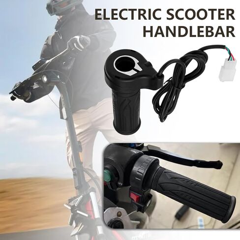 1 زوج مقاوم للماء Ebike Twist Speed ​​Handle 12v 24v 36v 48v 72v للدراجة الكهربائية سكوتر 7/8inch (22 مم) in Saudi Arabia