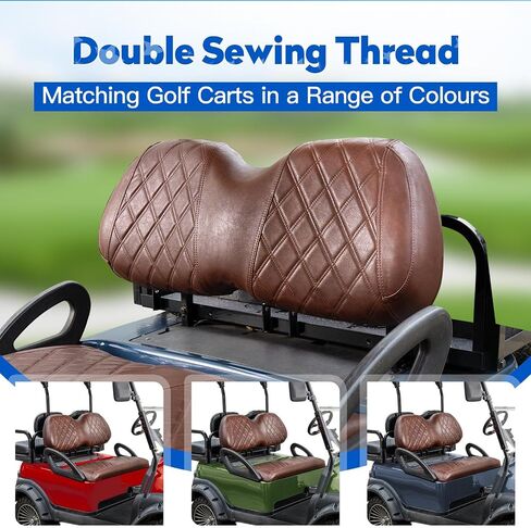 NOKINS Golf Cart Diamond Seat Covers Kit, Fit for Club Car Precedent OEM Standard Front Seat Cushion, No Nails Required & Easy to Clean, Breathable Vinyl Seat Covers in Saudi Arabia