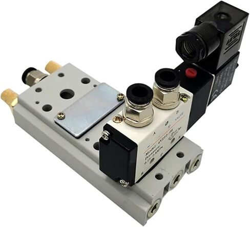 220V 24V خيار متعدد الخيار 3V210-08 كتلة صلبة ملوية مهوودية مع منفذ قاعدة تركيب كاتم الصوت 2/3/4/5/6 صف 3 منفذ (3 مم 8 مم) in Saudi Arabia