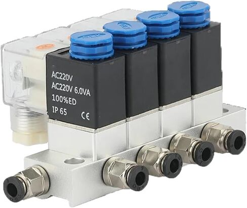 صمام الملف اللولبي مغلق عادة 2V025-06 AC220V DC12V24V نوع مزيج متعدد الاتجاهات من النوع الهوائي هواء مغناطيسي 2V025-08 (تجهيزات DC12V 8MM) in Kuwait