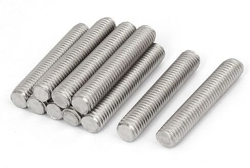 uxcell M3 x 170mm 0.5mm Pitch 304 Stainless Steel Fully Threaded Rod Silver Tone 10 Pcs in Kuwait