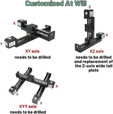 طاولة منزلق مصغرة NEMA11 28 مم منحرف قفل المسمار قفل المحرك XY/XYZ المحور المرحلة المرحلة خطية خطية خطية (محور z 200mm ، xy 150mm-2 pitch) in Kuwait
