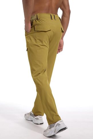 Mens Lightweight Waterproof Hiking Pants Quick-Dry Tactical Cargo Pants with Multi-Pockets for Outdoor Fishing Work in Saudi Arabia