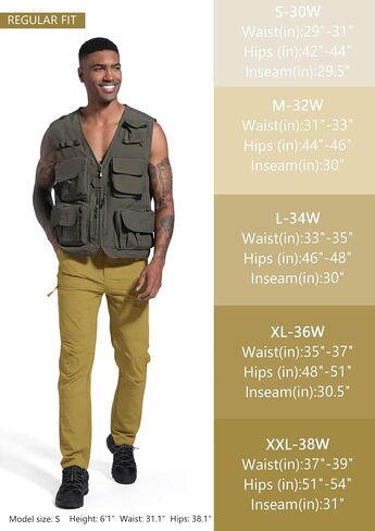 Mens Lightweight Waterproof Hiking Pants Quick-Dry Tactical Cargo Pants with Multi-Pockets for Outdoor Fishing Work in Saudi Arabia