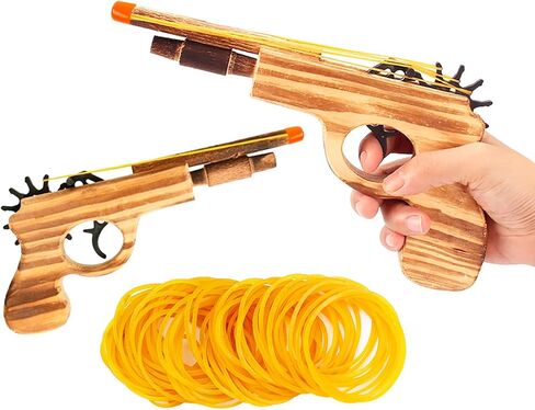 2pcs seda spring spring band wooden band band gun - wood juky jukity ، طوله 9 بوصات in Saudi Arabia