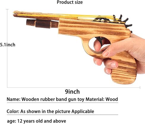 2pcs seda spring spring band wooden band band gun - wood juky jukity ، طوله 9 بوصات in Saudi Arabia