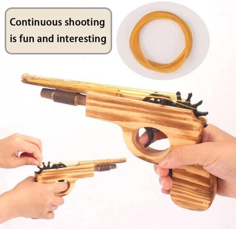 2pcs seda spring spring band wooden band band gun - wood juky jukity ، طوله 9 بوصات in Saudi Arabia