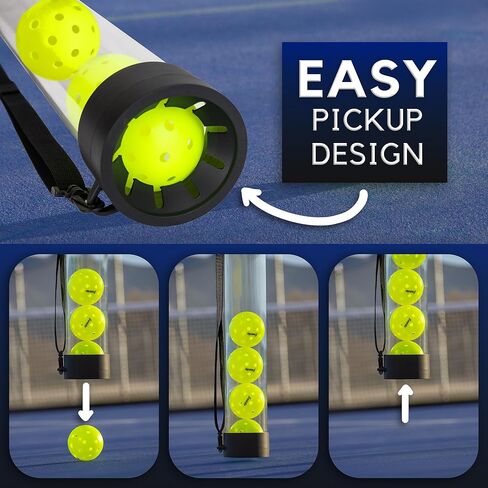 Kingston Premium Pickup Pro: The Longest Pickleball Tube, Holds 17 Balls, Easy Pickup and No More Bending Over, Portable Indoor/Outdoor Pickleball Ball Pickup in Saudi Arabia