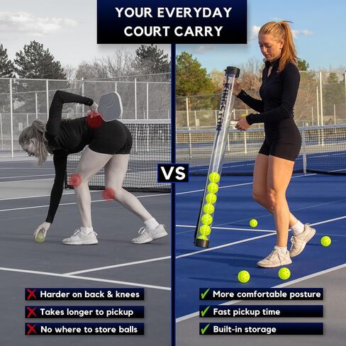 Kingston Premium Pickup Pro: The Longest Pickleball Tube, Holds 17 Balls, Easy Pickup and No More Bending Over, Portable Indoor/Outdoor Pickleball Ball Pickup in Saudi Arabia