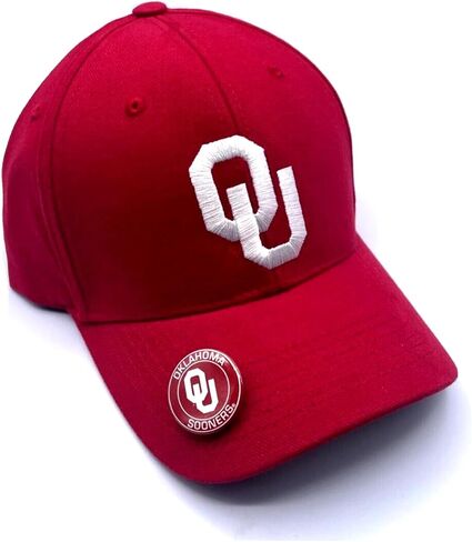 جامعة أوكلاهوما MVP HAT Classic Edition Capo Team Logo Cap (Crimson) in Saudi Arabia