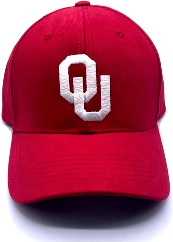 جامعة أوكلاهوما MVP HAT Classic Edition Capo Team Logo Cap (Crimson) in Saudi Arabia