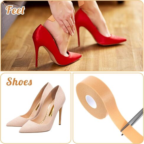 6 Rolls Tape Adhesive Pads Anti-Friction Stickers Blister Prevention Tape Patches for Feet Anti-wear Heel Pads Foam Waterproof Bandages for Point Shoes Hand Foot Heel Toe Skin Feet Chafing Protector in Saudi Arabia