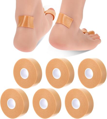 6 Rolls Tape Adhesive Pads Anti-Friction Stickers Blister Prevention Tape Patches for Feet Anti-wear Heel Pads Foam Waterproof Bandages for Point Shoes Hand Foot Heel Toe Skin Feet Chafing Protector in Saudi Arabia