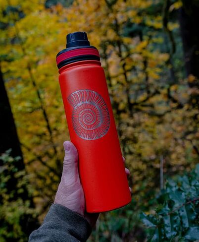 22 oz Vacuum Insulated Sport Bottle | Custom Laser Engraved Options | Stainless Steel, Double-Walled, Wide Mouth in Saudi Arabia