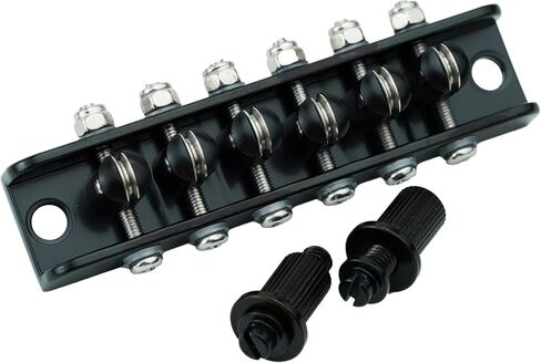 Guyker Guitar Roller Bridge String Spacing 10.5mm, Mosrite Style Bridge with Studs for 6 String Les Paul LP Electric Guitar (GM018, Chrome) in Saudi Arabia