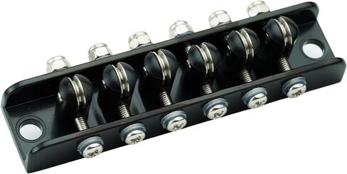 Guyker Guitar Roller Bridge String Spacing 10.5mm, Mosrite Style Bridge with Studs for 6 String Les Paul LP Electric Guitar (GM018, Chrome) in Saudi Arabia