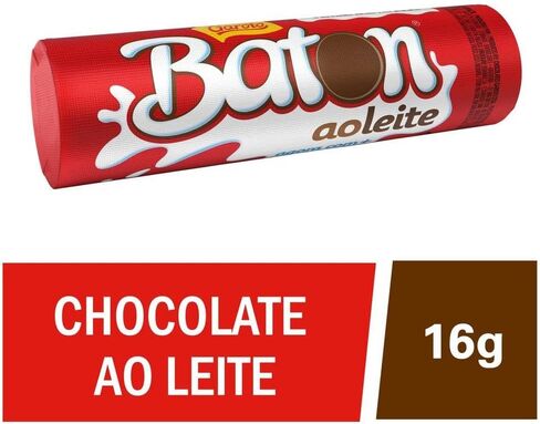 حليب الشوكولاتة 30x0.56oz. - الشوكولاتة AO Leite 30x16g - Baton - Garoto - 16.90oz. (480 جم) - (حزمة 01) in Kuwait