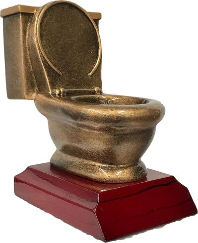 Express Medals Toilet Bowl Last Place Loser Cornhole Trophy with Personalized Engraved Plate in Saudi Arabia