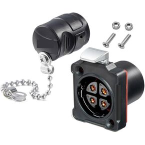 البلاستيك 4Pin BD24 M24 كابل مقاوم للماء اتصال الطاقة لحام الطيران الذكور الموصل الإناث موصل الصناعي KL4-5B (قابس الذكور) in Kuwait