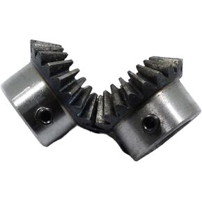 ترس ترس ، 2pcs العتاد المائل 45# الفولاذ الداخلي العتاد 90 درجة بزاوية التروس الصلب ثقب المسمار M5 (فتحة 6 مم) in Kuwait