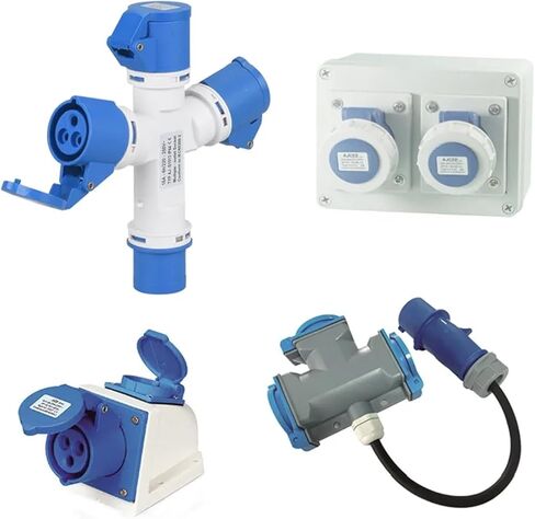 مجموعة متعددة الوظائف التوصيل الصناعي والمقبس 3P4P5P موصل كهربائي مضاد للماء مجموعة مرنة 220V 380V (2131-012) in Kuwait