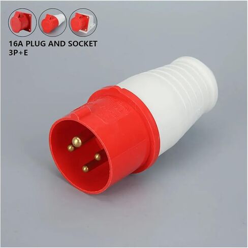 16A 4 PIN مقبس الحقل الصناعي/PLIC IP44 3P+E 380 ~ 415V مقبس موصل موصل للموصل الذكري والإناث (314 16A 4PIN) in Kuwait