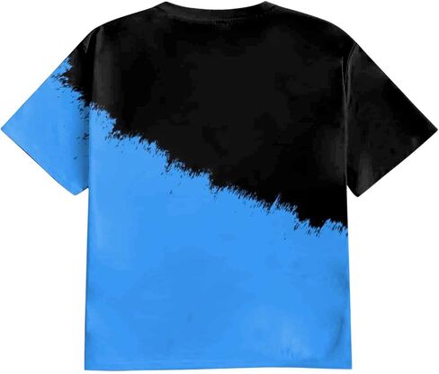 Men's Loose Fit Plus Size T-Shirt Short Sleeve Crewneck Gradient Ombre Color Graphic Tee Tops (Available in Big & Tall) in Saudi Arabia