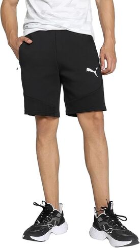 PUMA MENS EVOSTRIPE 8 بوصة شورت التدريب القيعان غير الرسمية الرباطية غير الرسمية - أسود in Saudi Arabia