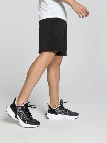 PUMA MENS EVOSTRIPE 8 بوصة شورت التدريب القيعان غير الرسمية الرباطية غير الرسمية - أسود in Saudi Arabia