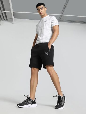 PUMA MENS EVOSTRIPE 8 بوصة شورت التدريب القيعان غير الرسمية الرباطية غير الرسمية - أسود in Saudi Arabia