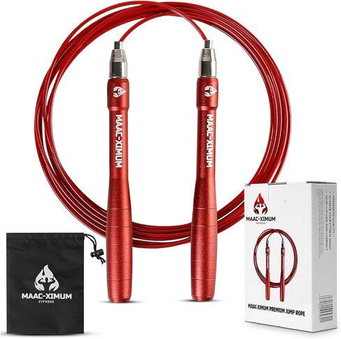 PREMIUM JUMP ROPE, Lightweight, Self-Locking, Adjustable for Adults, Speed Skipping Rope, Fitness, Crossfit, Boxing, MMA in Saudi Arabia