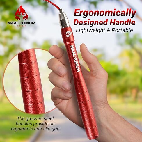 PREMIUM JUMP ROPE, Lightweight, Self-Locking, Adjustable for Adults, Speed Skipping Rope, Fitness, Crossfit, Boxing, MMA in Saudi Arabia