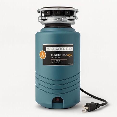 TurboGrind Max 1 hp. Continuous Feed Garbage Disposal with Power Cord in Saudi Arabia