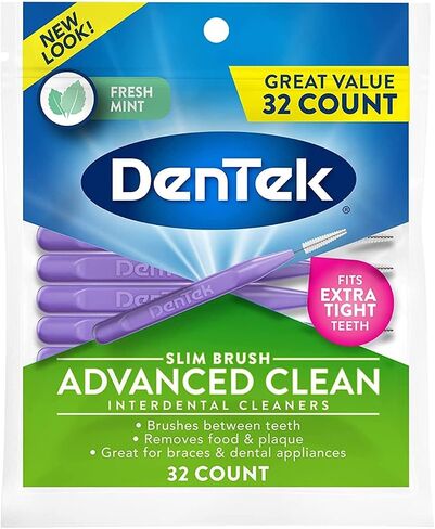 DenTek Easy Brush Interdental Cleaners, Mint, 16 Count | 10 Pack in Kuwait