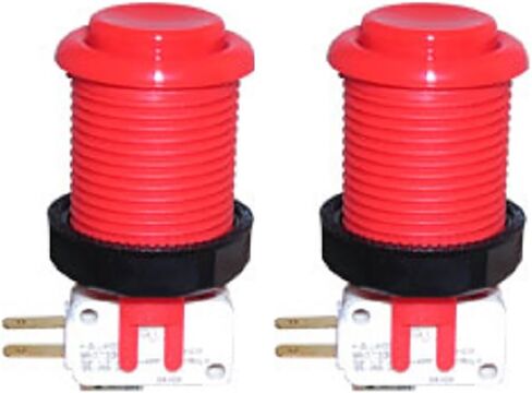 Microswitch Pushbutton Arcade - Red - مجموعة من 2 in Kuwait