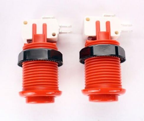 Microswitch Pushbutton Arcade - Red - مجموعة من 2 in Kuwait