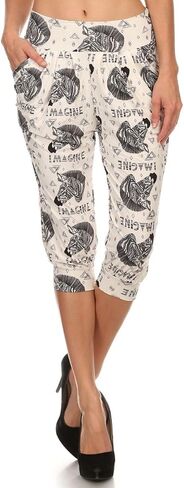 LA12st Women Lounge Louse Fit Fit Harem Capri Extract in Kuwait