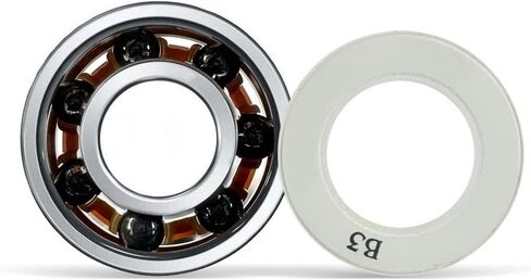 8pcs Professional Black Ceramic Bearings for Longboard Land Surfboard Roller Skating Integral Skateboards Bearing(Gray Integral Bearing) in Kuwait