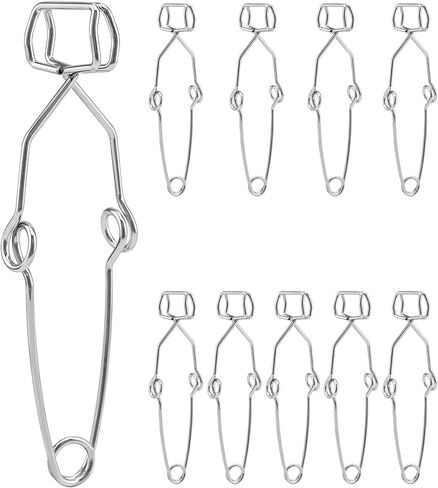 Qwork Lab Test Tube Clamp ، 10 pcs clip tube spring truct-chrom in Kuwait
