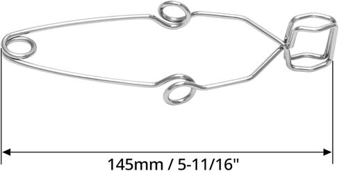 Qwork Lab Test Tube Clamp ، 10 pcs clip tube spring truct-chrom in Kuwait