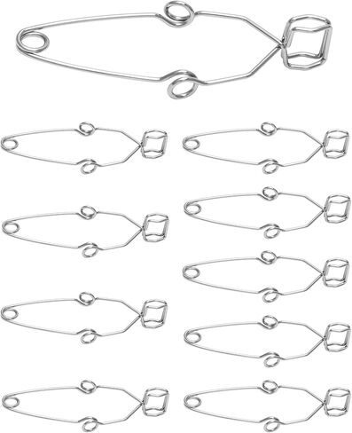 Qwork Lab Test Tube Clamp ، 10 pcs clip tube spring truct-chrom in Kuwait