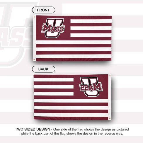 Desert Cactus University of Massachusetts 100% Polyester Indoor Outdoor 3x5 feet Banner UMass Amherst (Flag Nation) in Saudi Arabia