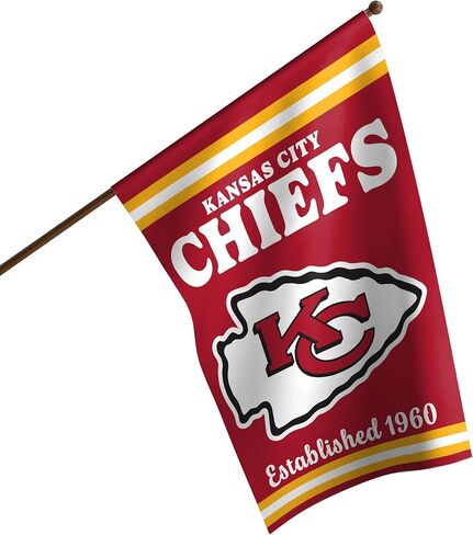 Foco Kansas City Chiefs NFL العلم الرأسي الرأسي in Kuwait