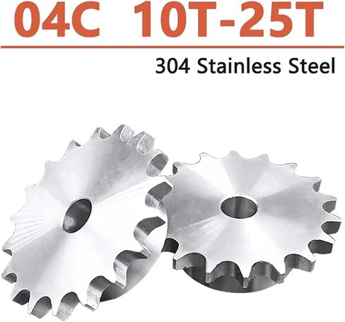 1pc 10-25 Tooth 04C سلسلة الترس 304 Bore 6mm 8mm 25h صناديق صراخ صراخ ومسررة محرك محرك (13 أسنان (تجويف 6 مم)) in Saudi Arabia