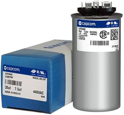 12282-30 + 7.5 uF MFD x 440 VAC Capcom Replacement Dual Capacitor Round # C43075R / 97F9982 in Saudi Arabia
