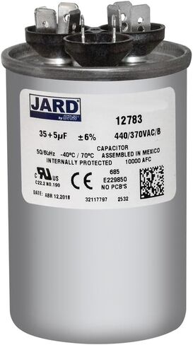 Goodman CAP050350440CS Universal Replacement - 35 + 5 UF/MFD 370/440 VAC Round Dual Capacitor in Saudi Arabia
